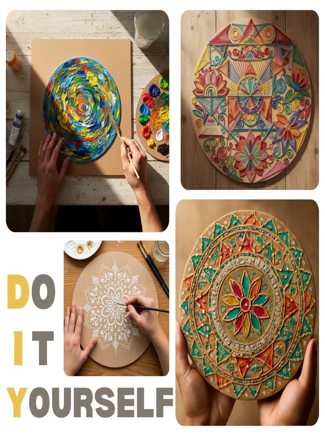 Pilwal's™ 20"x20" inch (10" inch Radius) Round MDF Board for Art & Crafts | MDF Circle Boards Pack of 2 for Painting, Resin, Lippan Art,Mandala Art & DIY Projects. (20"x20" INCH, 2 PCS, 4MM) - Image 3